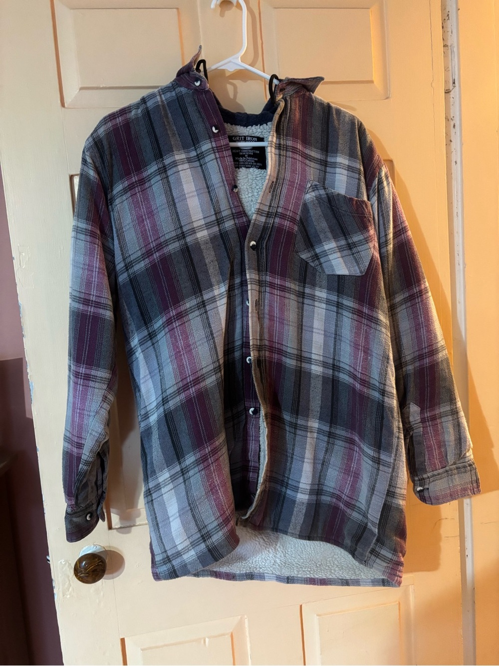 Flannel hoodie